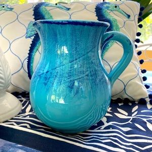 Beautiful blue ceramic Pitcher